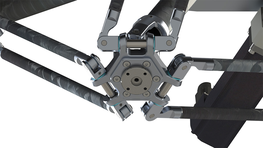 Robot Tripod D3 — detalle grip
